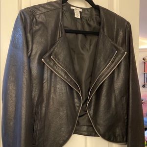 Bar III Faux Suede Moto Jacket